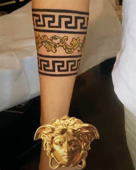 versace band tattoo|versace tattoos for women.